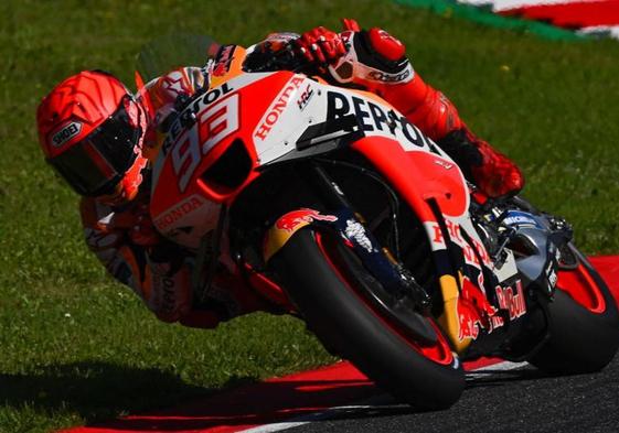 Marc Márquez, al frente de su Honda.