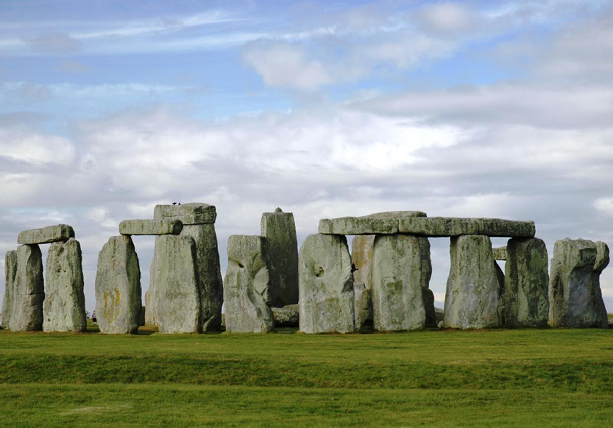 El conjunto de Stonehenge, situado en una colina de Amesbury (Inglaterra).