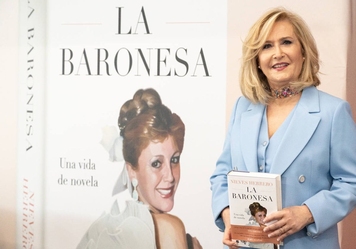 Nieves Herrero, durante la presentación de su última novela.