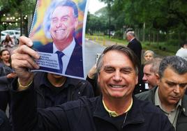 El expresidente brasileño Jair Bolsonaro durante un evento realizado por el Partido Liberal