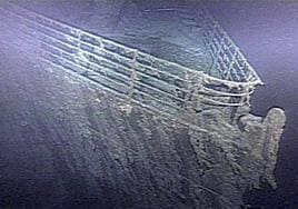 Vistas de los restos hundidos del 'Titanic'.