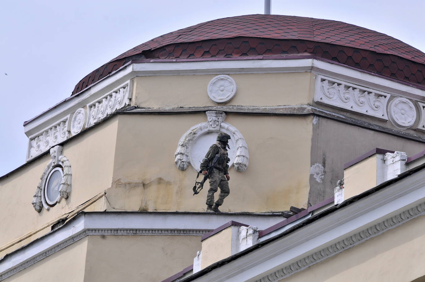 El Grupo Wagner patrulla por las calles de Rostov