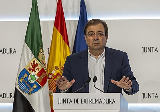 El presidente en funciones de la Junta de Extremadura, Guillermo Fernández Vara.