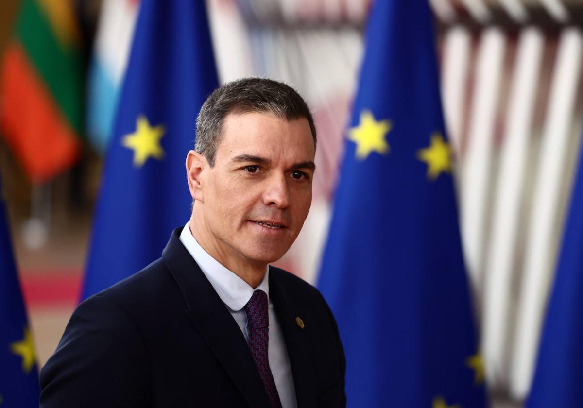 El presidente del Gobierno, Pedro Sánchez, en Bruselas.