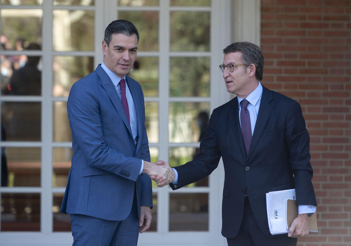 Pedro Sánchez y Alberto Núñez Feijóo