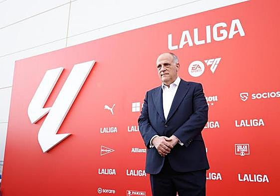 El presidente de LaLiga, Javier Tebas.