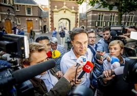 El primer ministro de Países Bajos, Mark Rutte, el jueves en La Haya.
