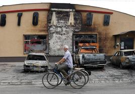 Una bomba de racimo cayó sobre la localidad de Limán, en Ucrania