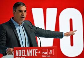 El presidente del Gobierno, Pedro Sánchez