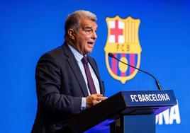 Joan Laporta, presidente del Barcelona