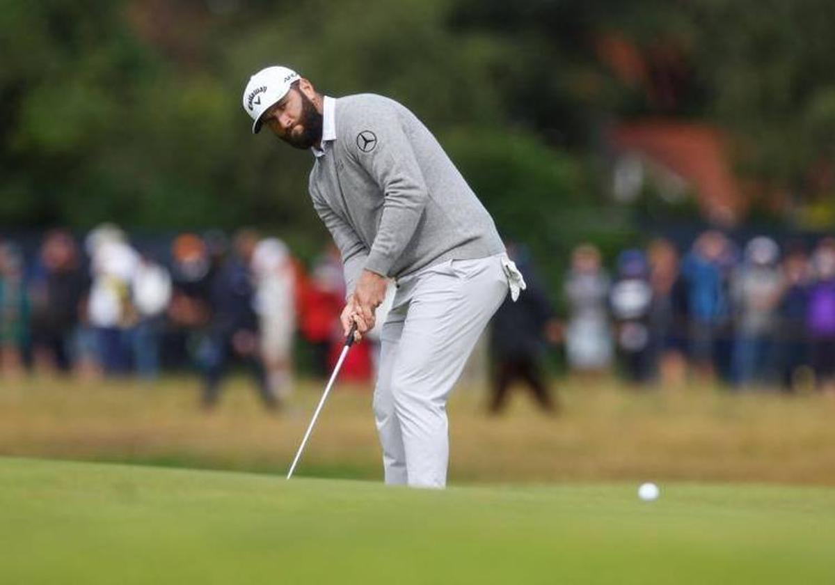 Rahm ofreció golpes muy buenos y también decepciones con el putt.