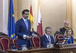 Emir Al-Thani, en su última visita a España.