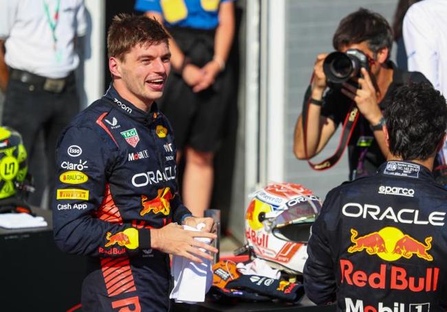 Max Verstappen, tras ganar el GP de Hungría.