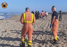 Sector sur de la playa de Tavernes.
