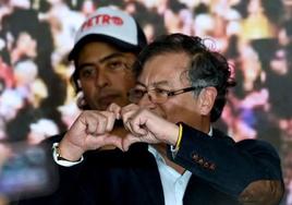 El presidente colombiano, Gustavo Petro, y su hijo Nicolás, en una imagen de archivo.