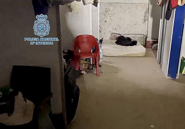 Otra imagen de la estancia de los inmigrantes