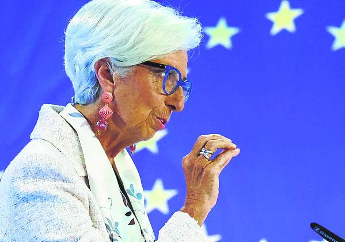 Christine Lagarde, presidenta del BCE.