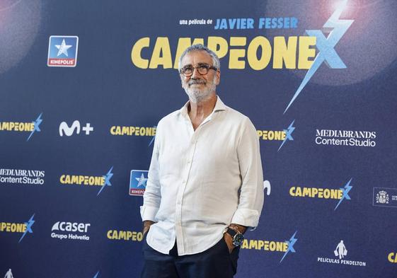 Javier Fesser, en un photocall, previo a la presentación de la película en Pozuelo de Alarcón.