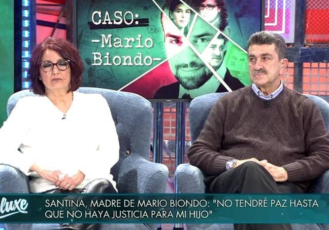 Los padres de Mario Biondo, Santina D'Alessandro y Pippo Biondo, en 'Sálvame'.