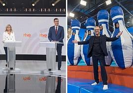 Imagen del debate a tres de La 1 y del exitoso estreno de 'El Grand Prix del Verano'.