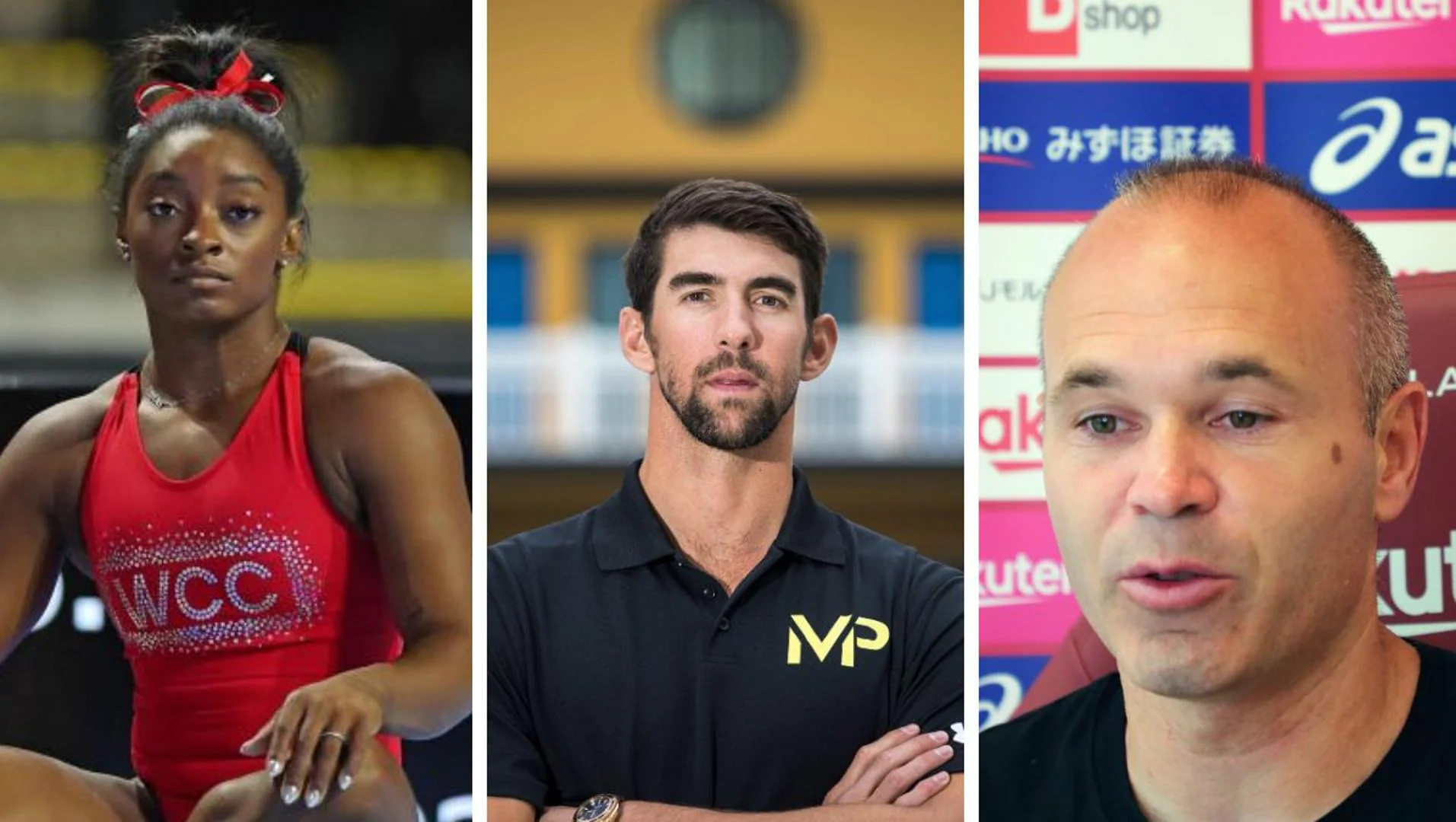 Simone Biles, Michael Phelps and Iniesta also suffered from anxiety or depression