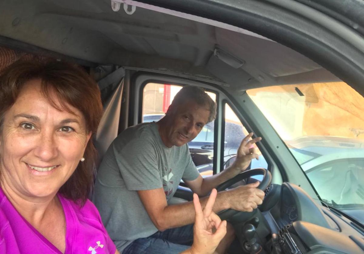 María Belén, Francesco y sus tres hijos hacen parte del viaje en autocaravana.