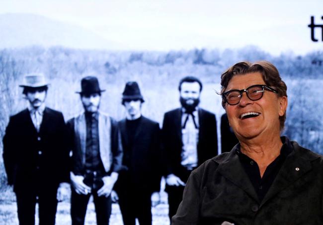 Robbie Robertson en la presentación en 2019 de un documental sobre The Band, mítica banda de rock que cofundó.