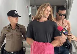 La Policía tailandesa halla en el móvil de Daniel Sancho amenazas de muerte del médico al que descuartizó