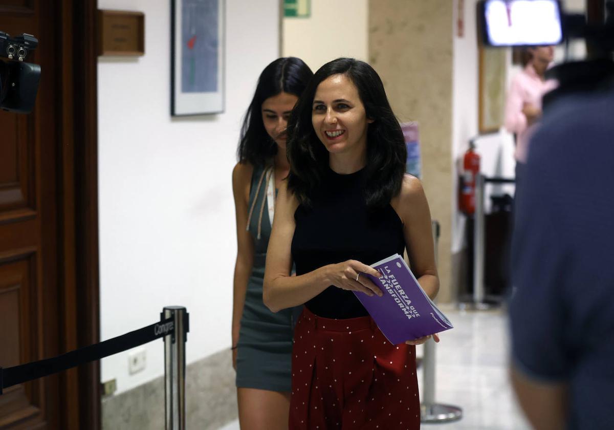 Ione Belarra, ayer en el Congreso.