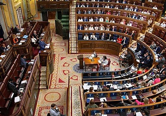 Un pleno del Congreso de los Diputados en la pasada legislatura.
