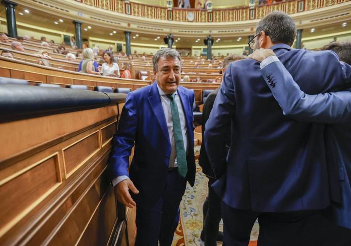 Aitor Esteban, en el Congreso este pasado jueves.