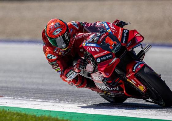 Pecco Bagnaia, durante la disputa del GP de Austria.