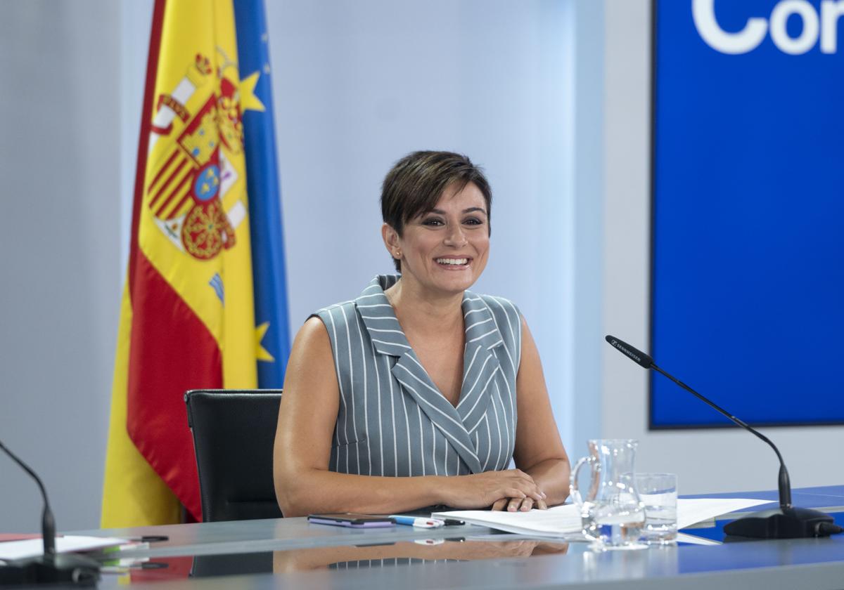 Rodríguez, este martes en la rueda de prensa posterior al Cionsejo de Ministros.