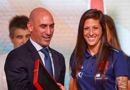 Luis Rubiales y Jennifer Hermoso.