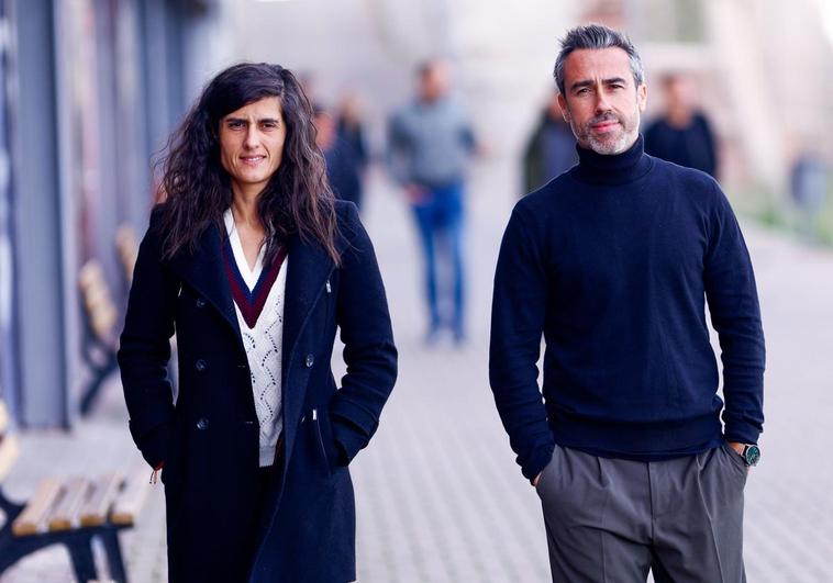 Montse Tomé y Jorge Vilda, en la Ciudad del Fútbol de Las Rozas.