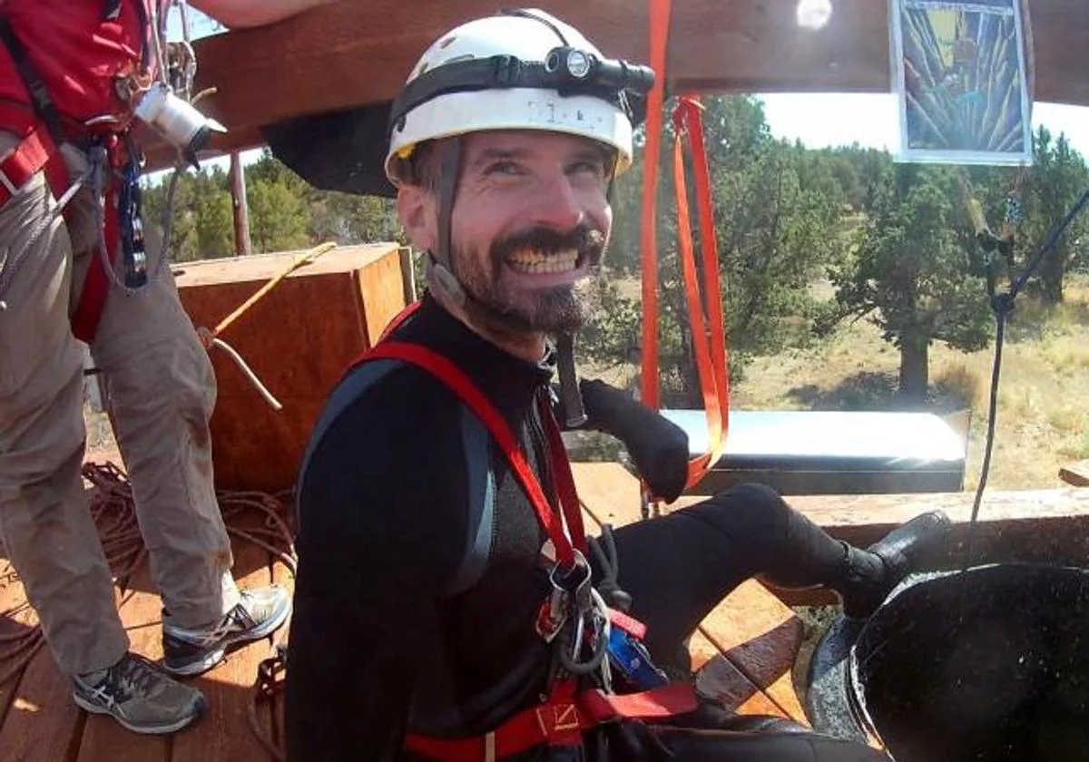 Mark Dickey, durante una expedición anterior.