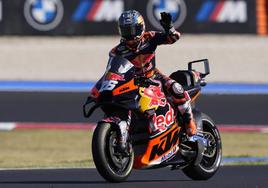 Dani Pedrosa, probador de KTM, tras la jornada de entrenamiento en Misano.