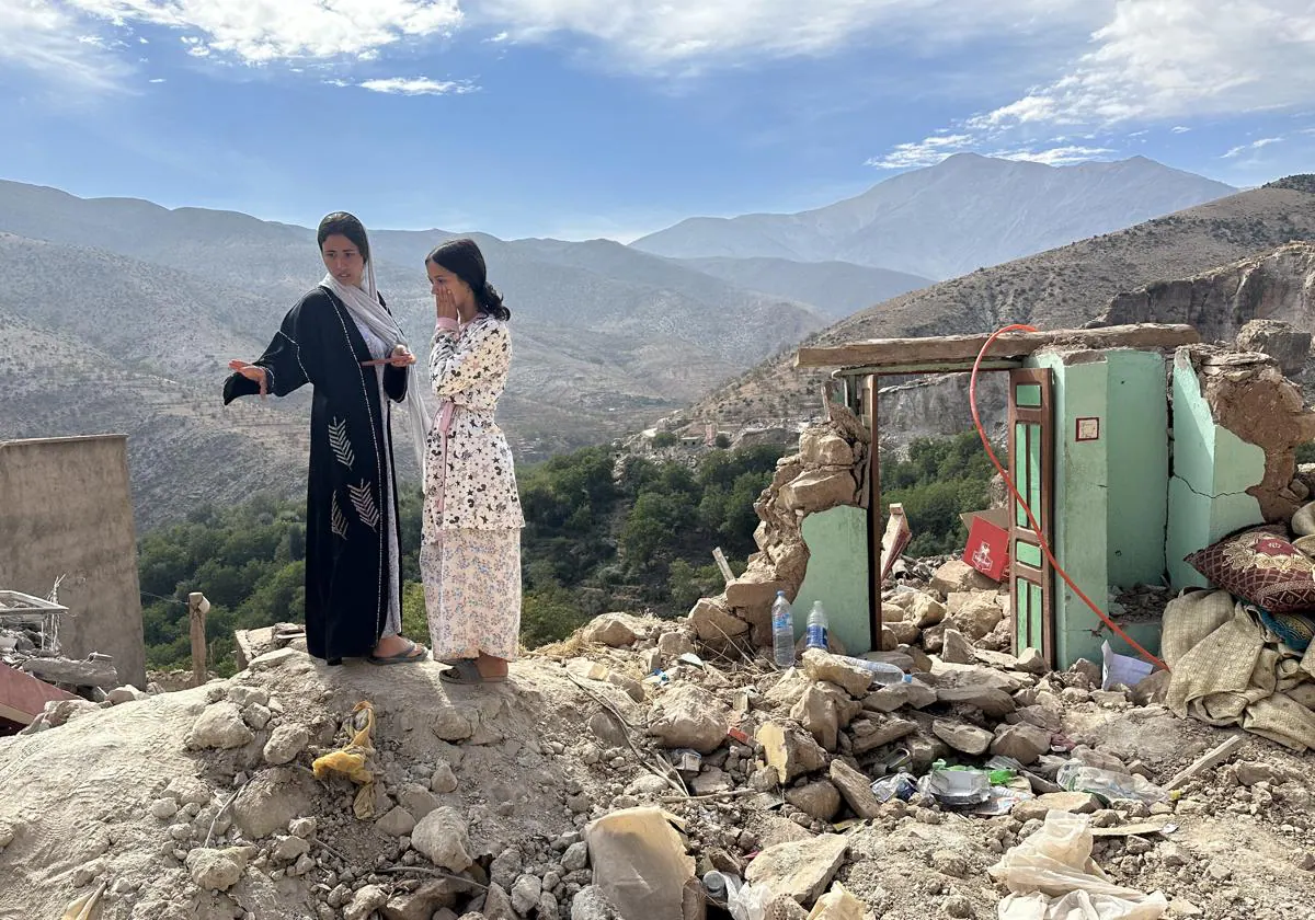 El pueblo que el terremoto y la montaña han borrado del mapa