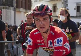 Sepp Kuss, líder de la Vuelta a España.