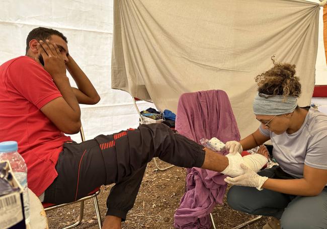 Una enfermera catalana se ha ido como voluntaria a la zona afectada por el terremoto en Marruecos