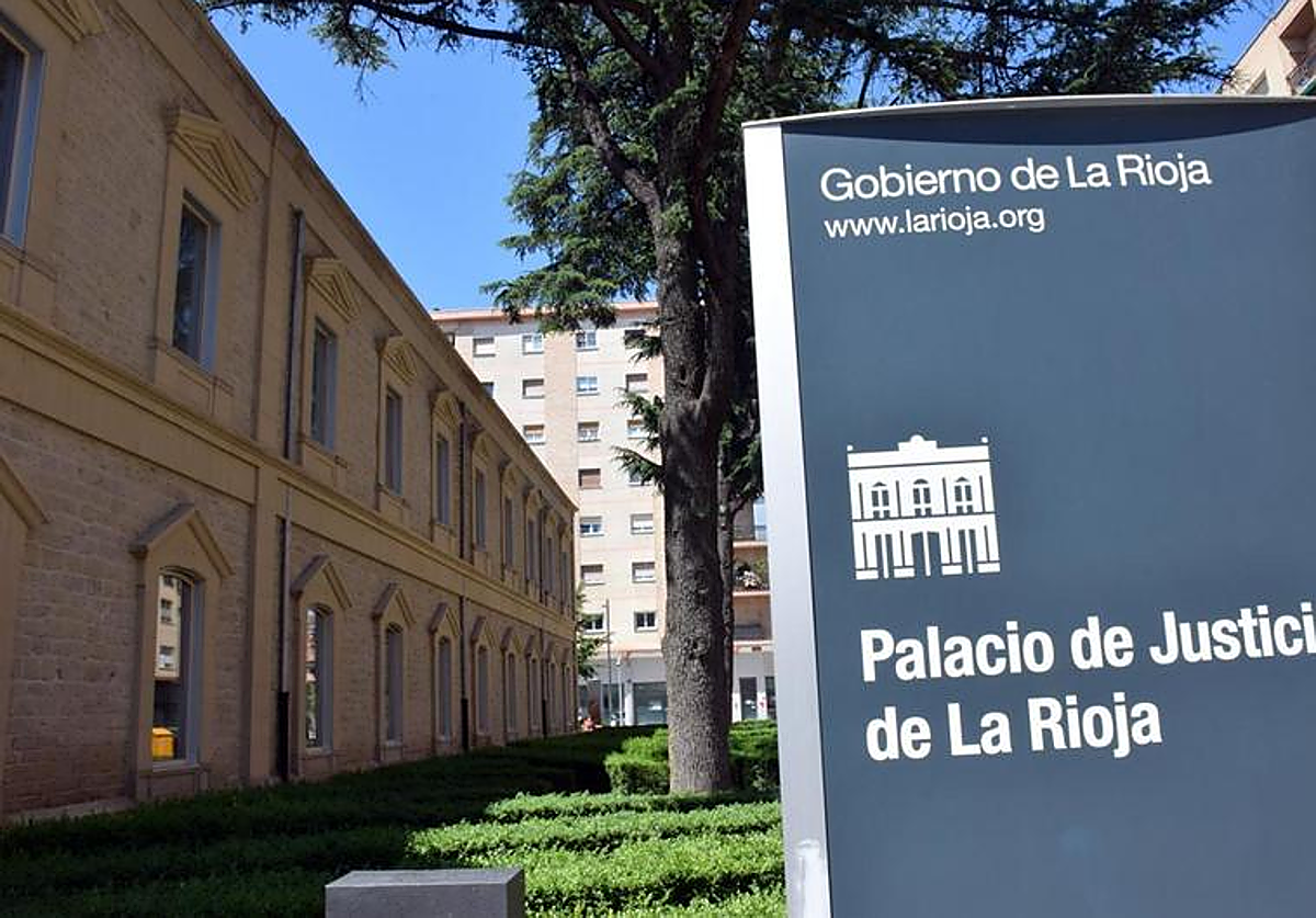 Fachada del Palacio de Justicia de La Rioja, en Logroño.