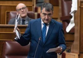 Aitor Esteban, en el Congreso.