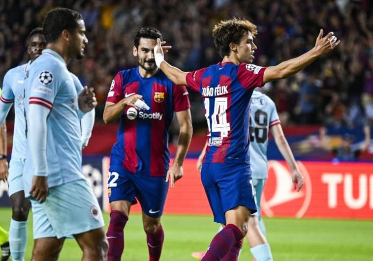 Joao Félix guía al Barça en su estreno en Champions