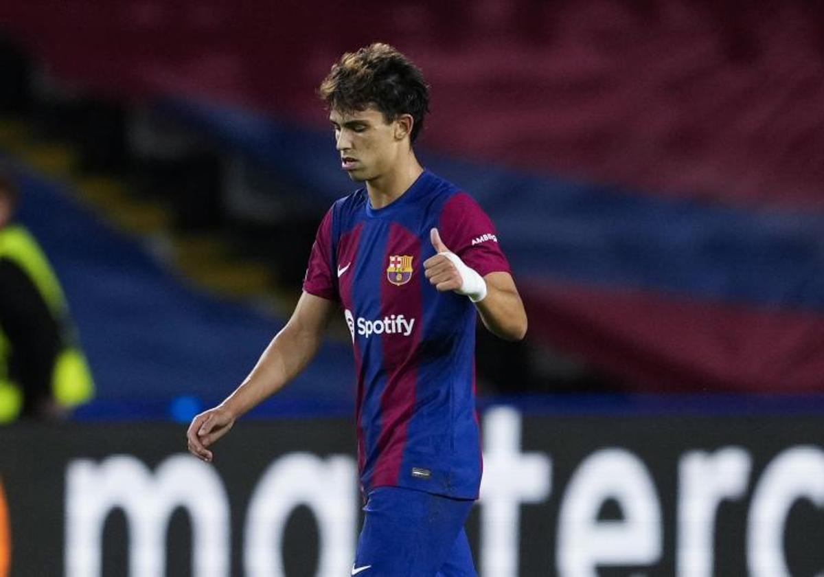 Joao Félix, durante el partido de Champions ante el Amberes.