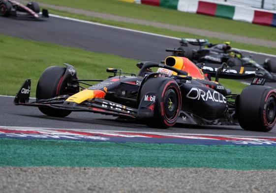 Max Verstappen, en el circuito de Suzuka durante la primera jornada de entrenamientos del GP de Japón.