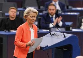 La presidenta de la Comisión Europea, Ursula von der Leyen