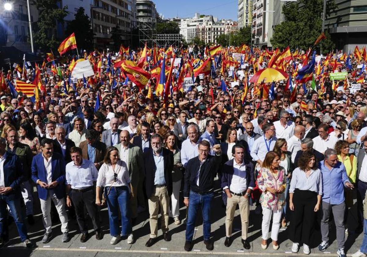 Acto del PP en defensa de la igualdad de todos los españoles.