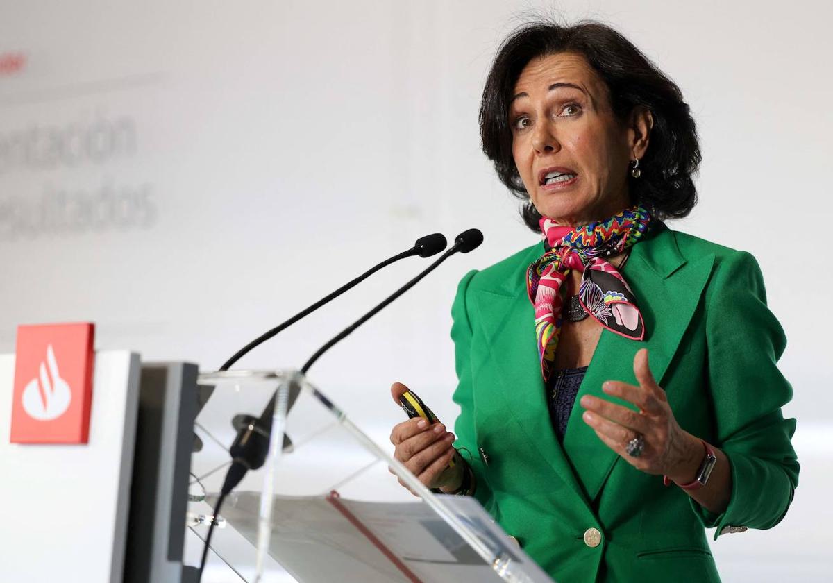 La presidenta de Banco Santander, Ana Botín.