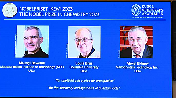 Premio Nobel de Química para los descubridores de los puntos cuánticos que utilizan las teles LED