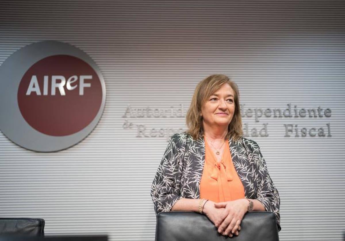 La presidenta de la Airef, Cristina Herrero.